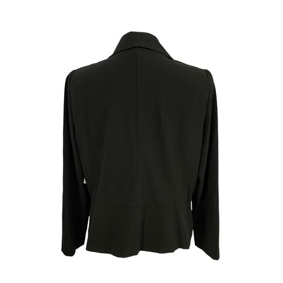Courtenay Blazer Womens 16 Black Basic Jacket Ruffle Work Office Capsule - Picture 2 of 14
